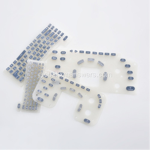 China Silkscreen Printing Laser Etching Engraving Rubber Keyboard Manufactory